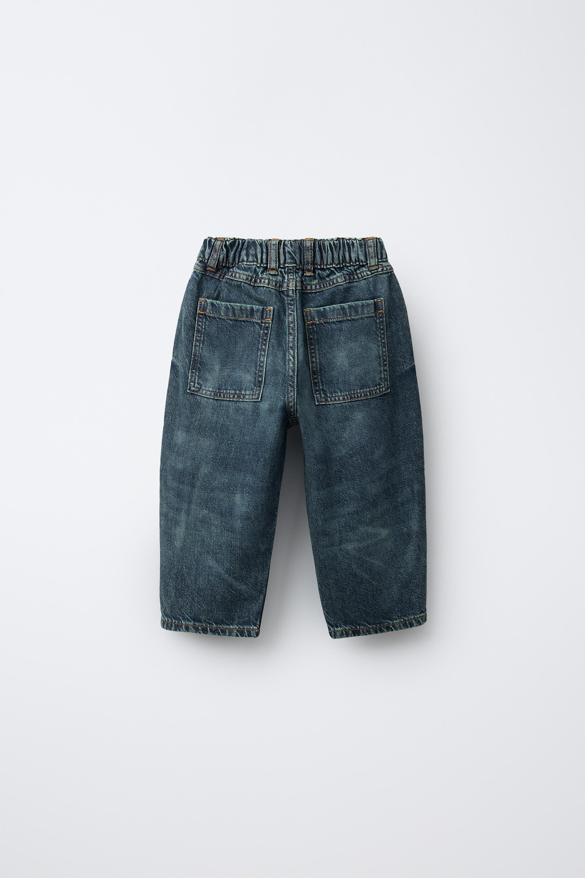 DISTRESSED-EFFECT BALLOON JEANS - Blue | ZARA India