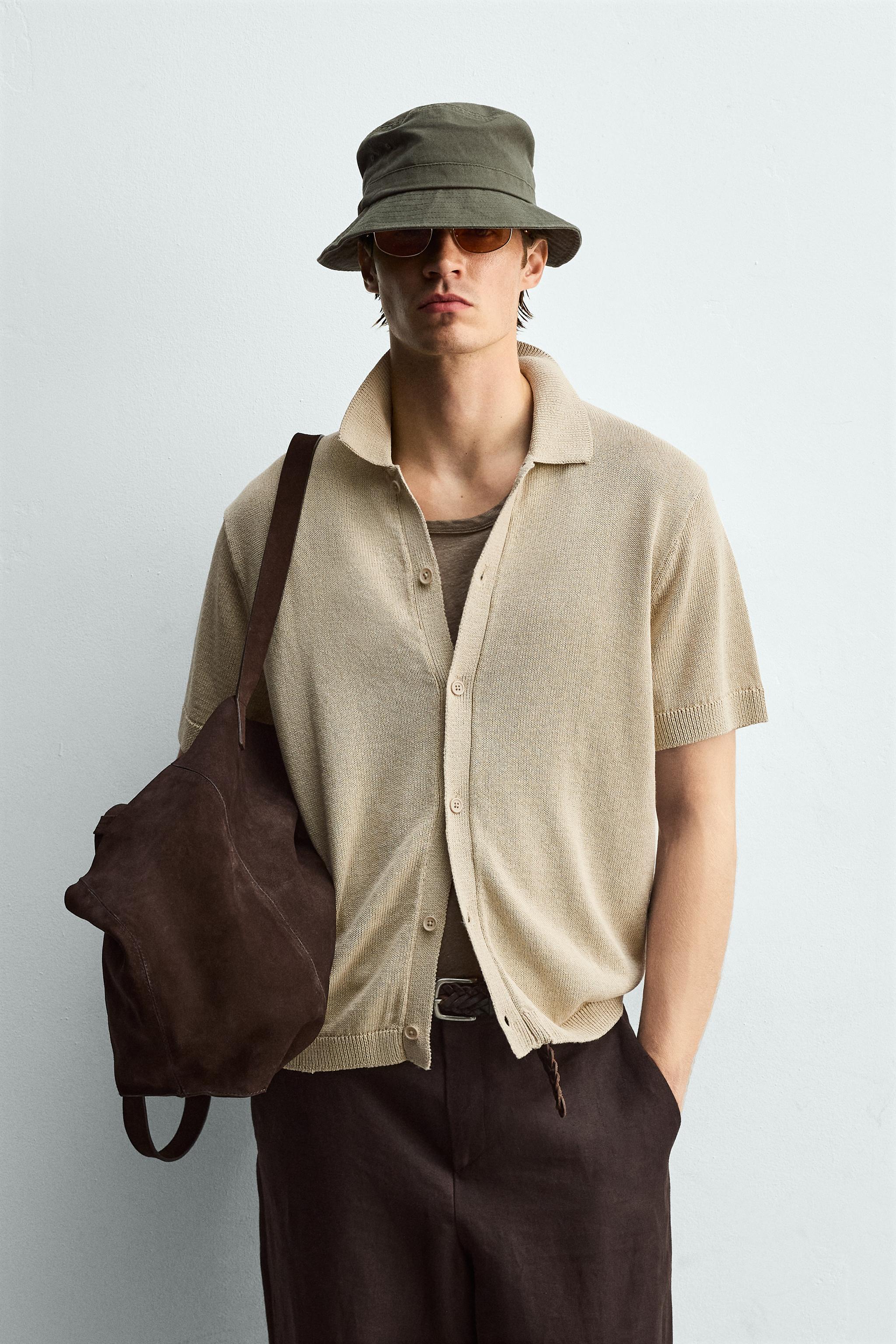 RELAXED FIT KNIT SHIRT