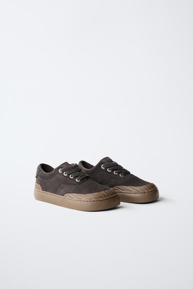 Zaras SNEAKERS I SKINN - Brun