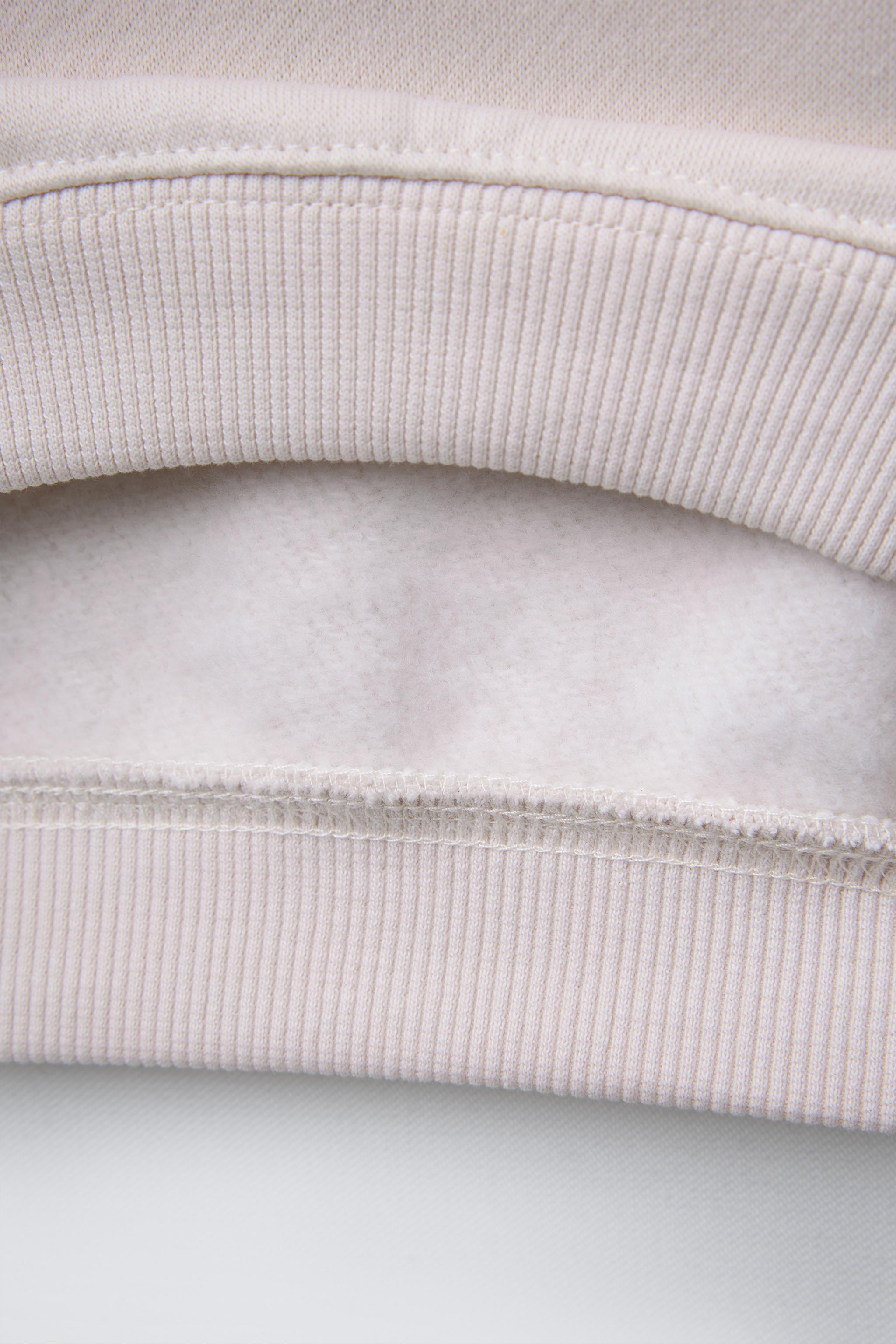 WARM AND COZY PRINT SWEATSHIRT - Stone | ZARA United States