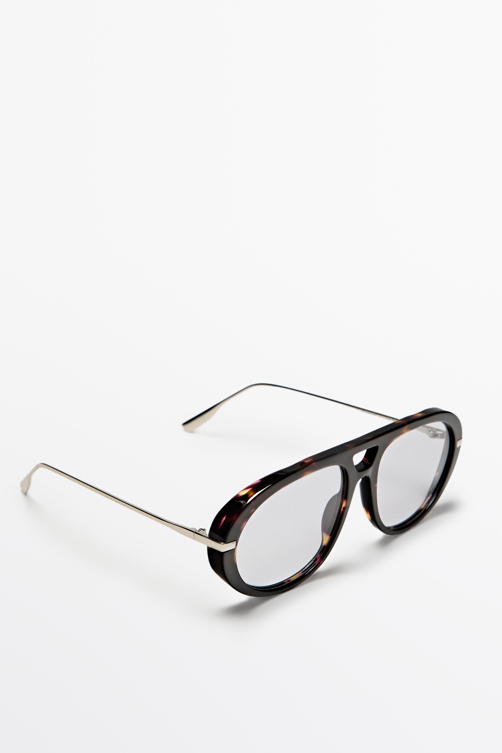 Lunettes aviateur effet écaille