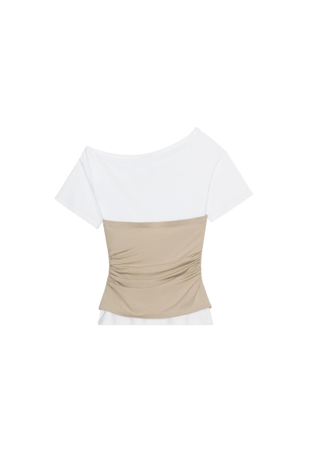 ASYMMETRIC RUCHED TOP - image 3