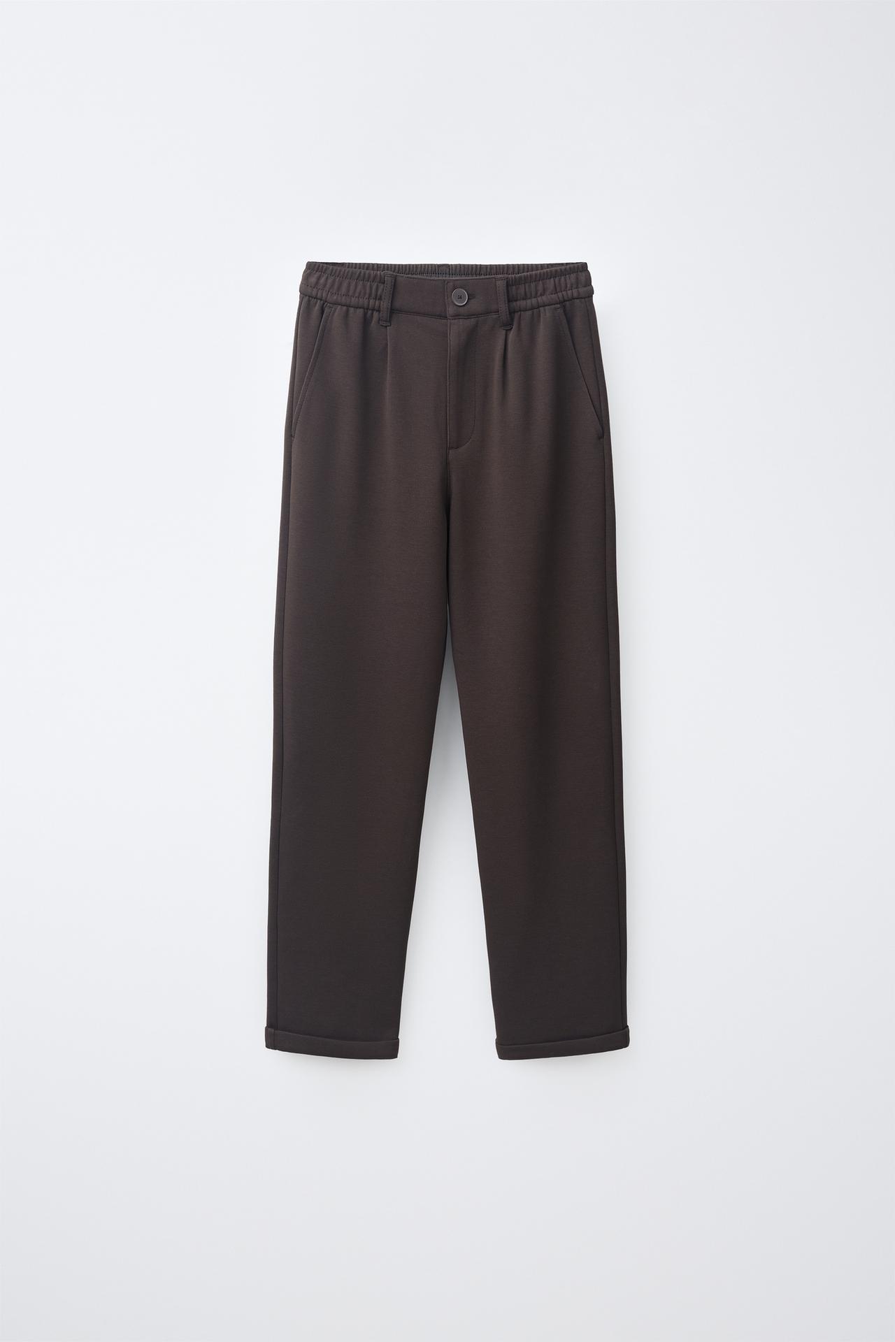 RELAXED COMFORT PANTS — Chocolate