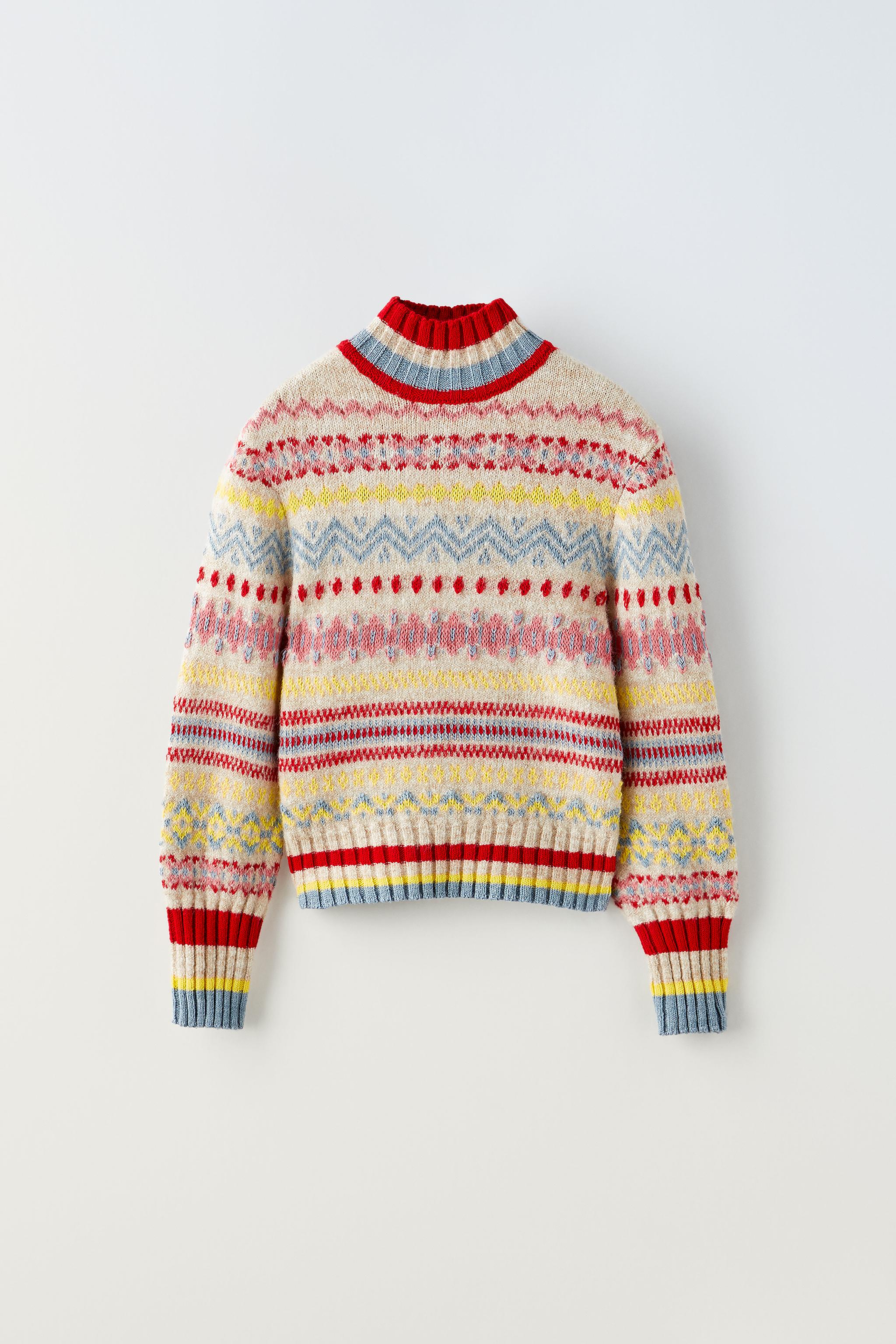 RETRO KNIT SKI SWEATER - Beige | ZARA Canada