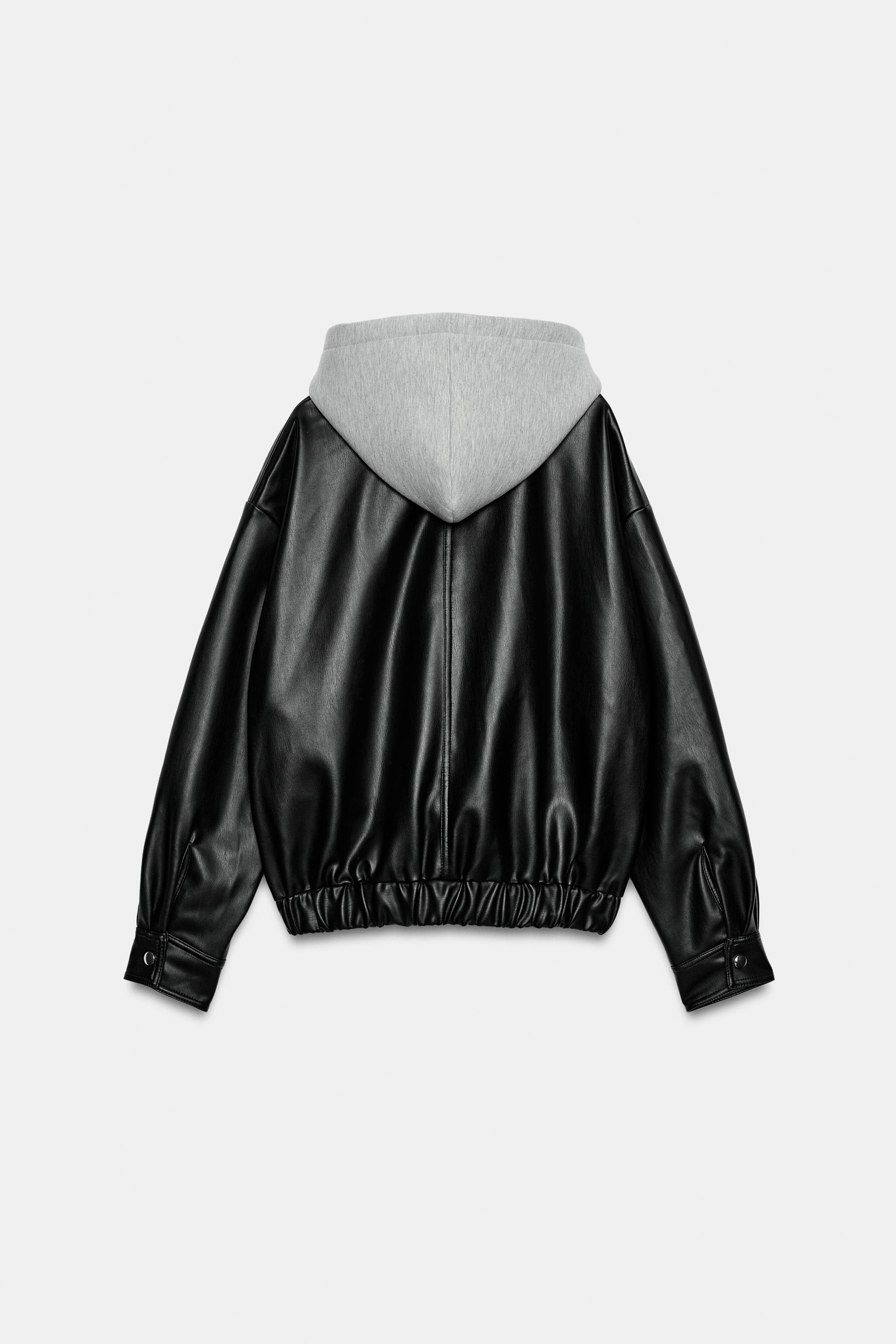コンビフード付きジャケット - ブラック | ZARA Japan / 日本