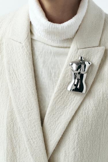 LOBSTER BEAD NECKLACE - Silver by Zara - Image 0