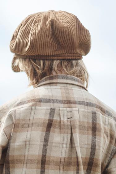 WOOL BLEND CHECK OVERSHIRT - LIMITED EDITION - camel by Zara - Image 3