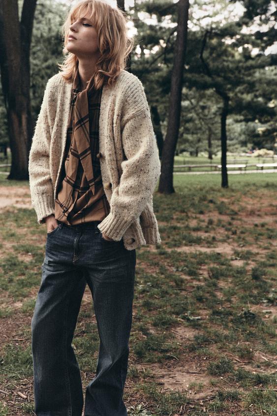 Oversize Maglie Di Lana Zara Maglione Lana Grossa Maglioni