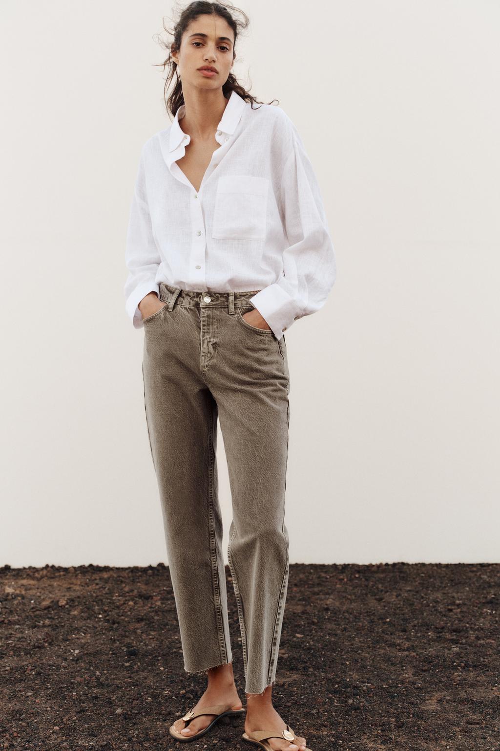 JEANS Z1975 STRAIGHT TIRO ALTO TOBILLEROS