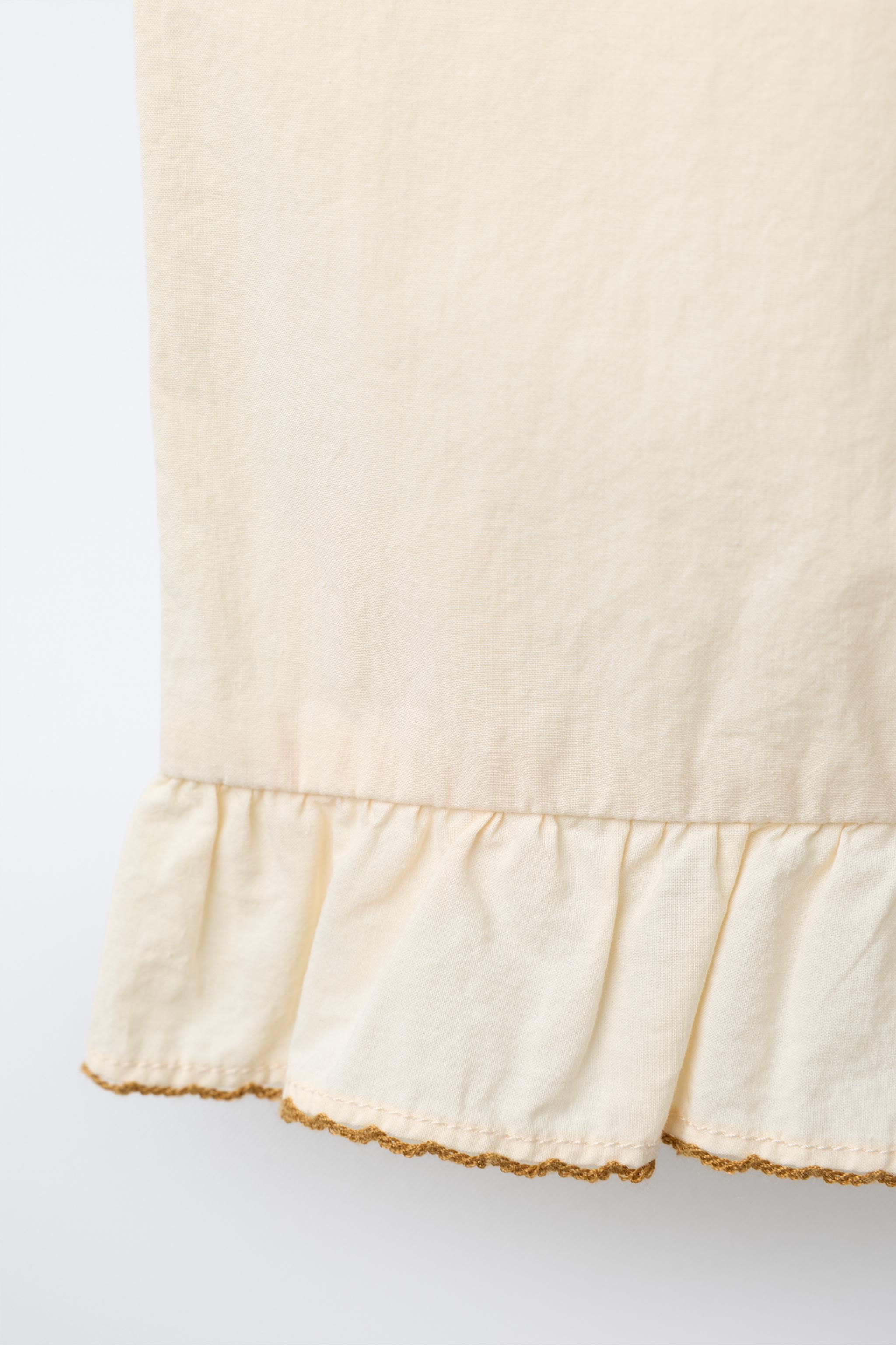 PANTALON JUPE-CULOTTE EN POPELINE