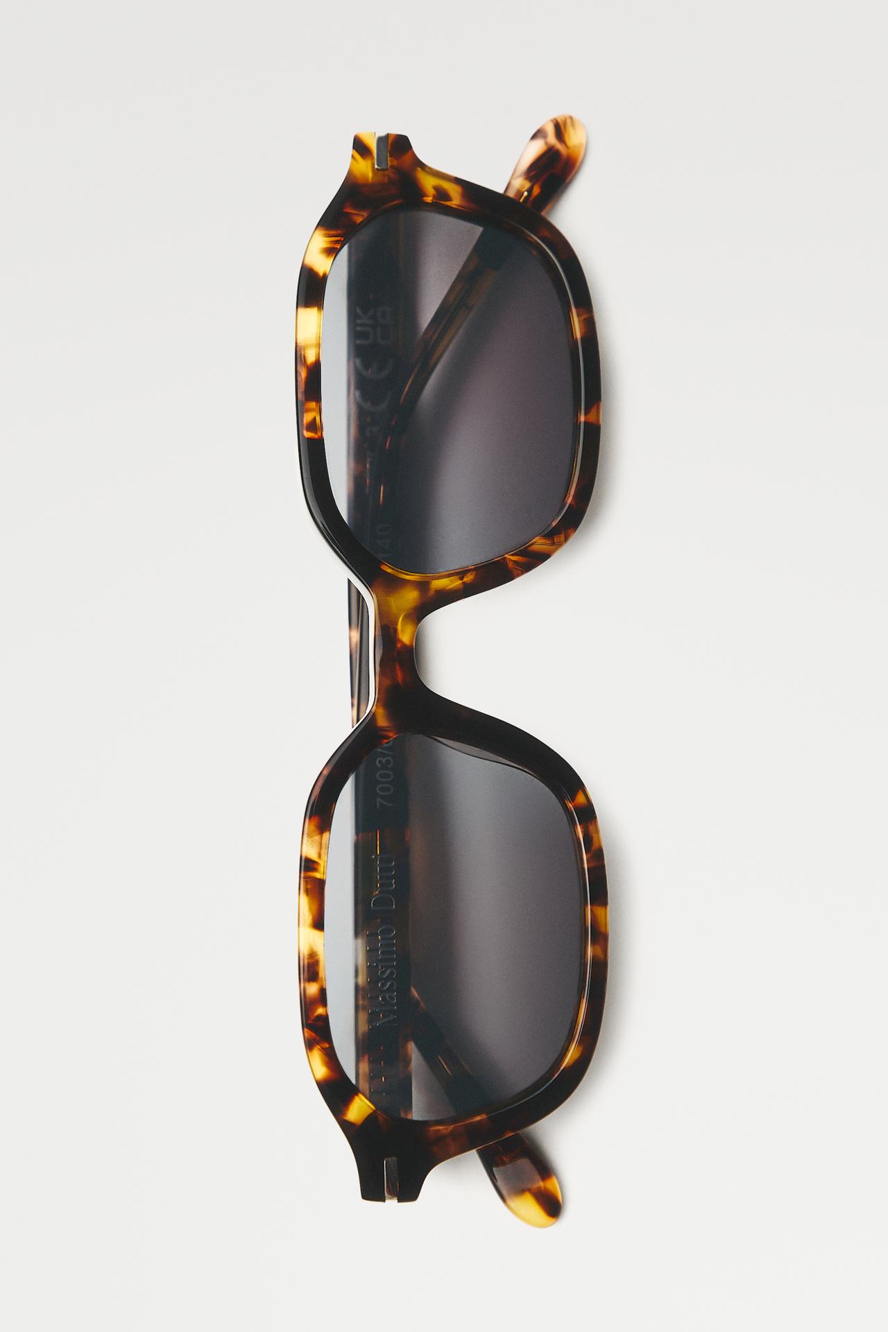 Square tortoiseshell sunglasses — Brown
