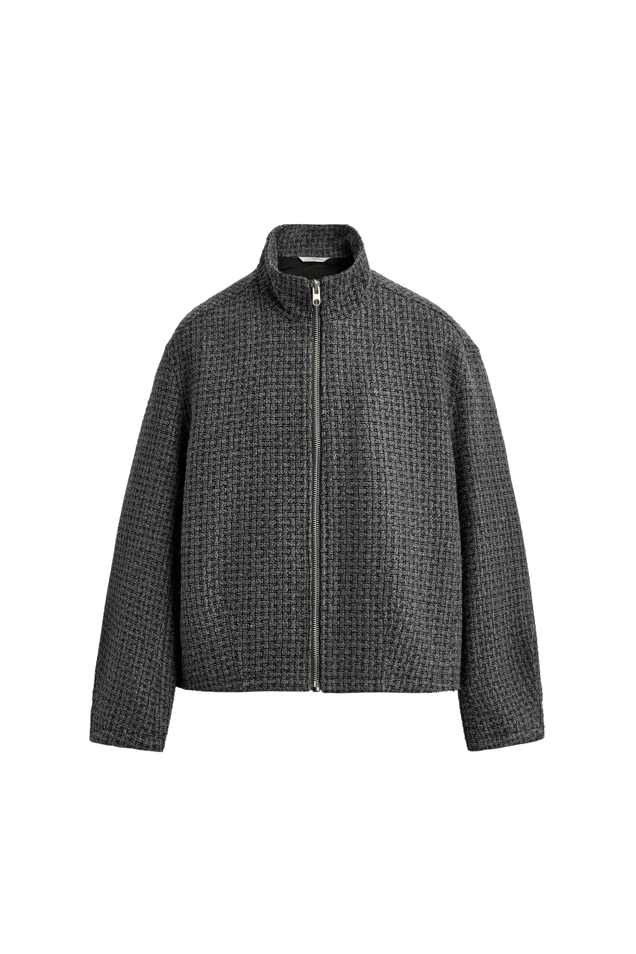 ジャカードイレギュラージャケット - グレーマール | ZARA Japan / 日本