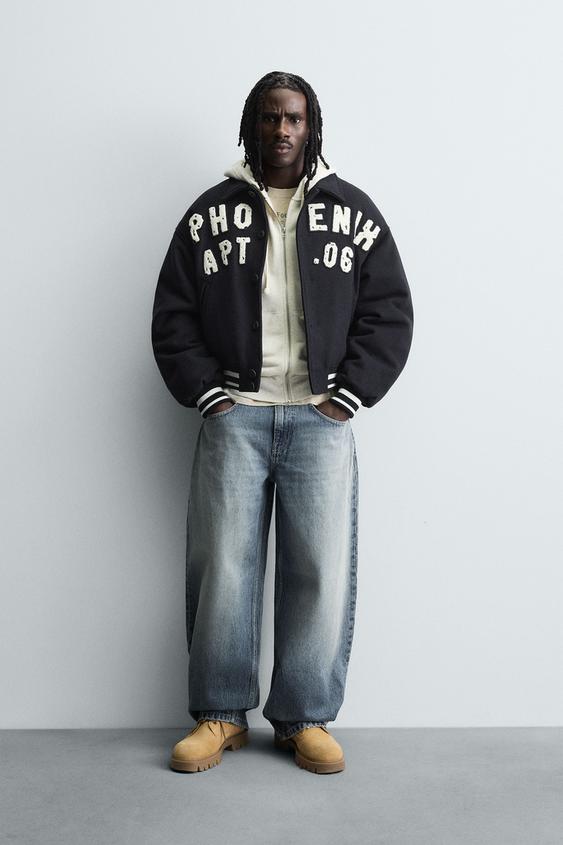 PATCHES QUILTED BOMBER JACKET