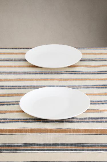 TABLECLOTH WITH DYED THREAD STRIPES - Blue by Zara - Image 1