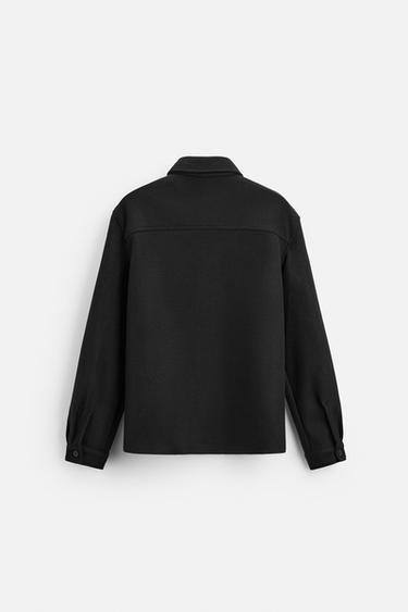 SURCHEMISE AVEC POCHES - Noir de Zara - Image 6