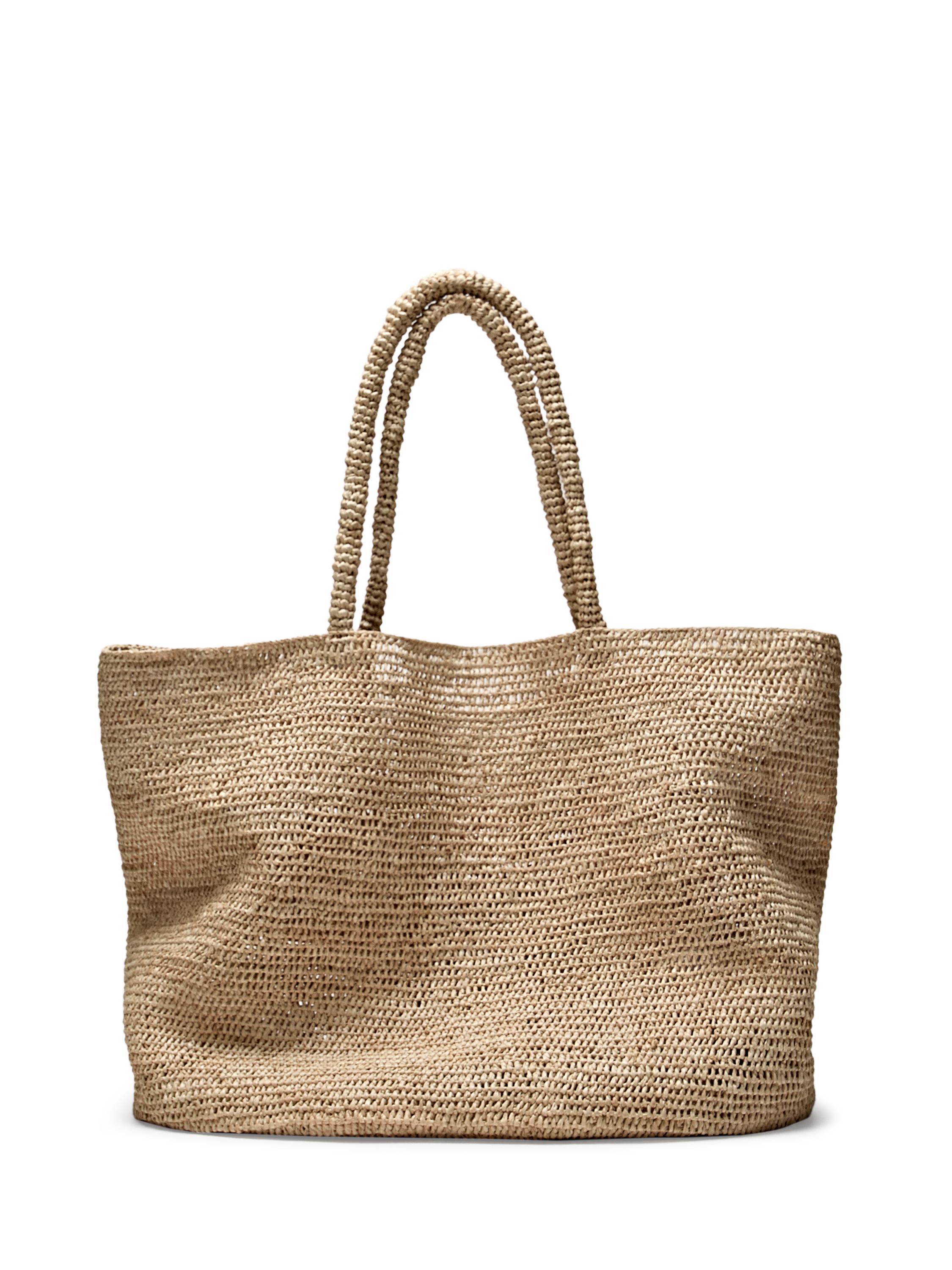 Maxi tote bag 100% raphia - ÉDITION LIMITÉE