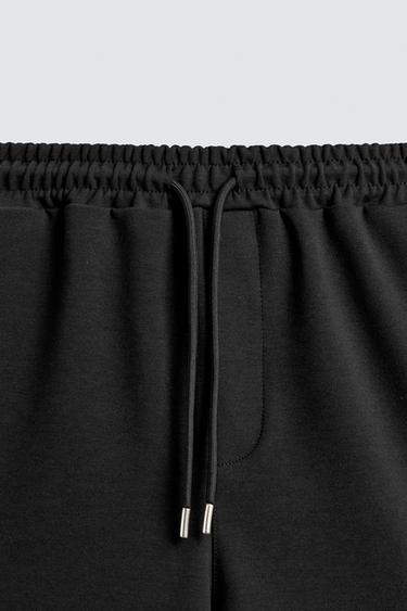 BERMUDA INTERLOCK ÉTIQUETTE - Noir de Zara - Image 2