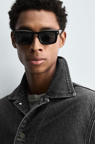 DENIM OVERSHIRT - Charcoal by Zara - Image 5