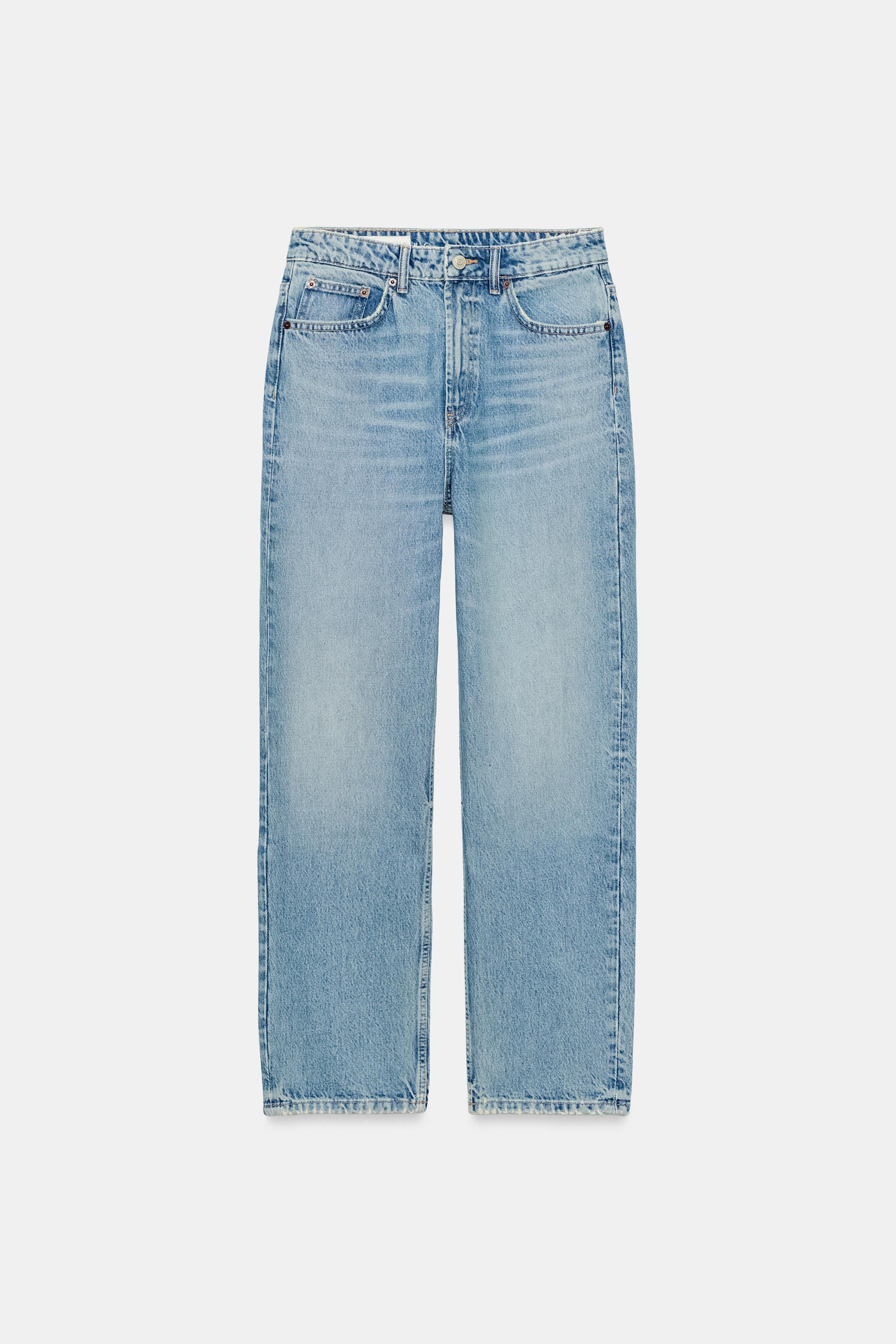 JUN Sと EX w2 JEANS TRF MOM FIT CINTURA ALTA - Azul | ZARA Brasil