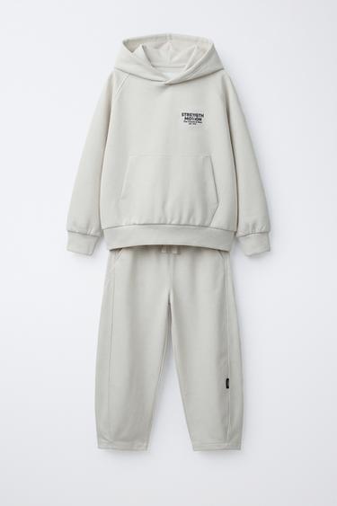 CONXUNTO SUADOIRO E JOGGER INTERLOCK - Xeo de Zara