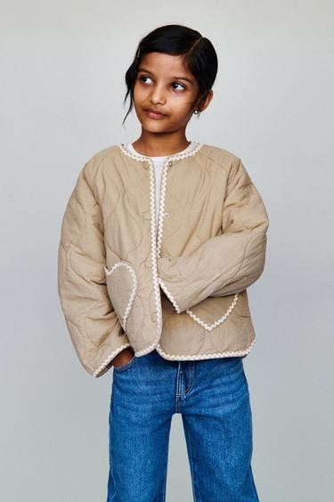 HEART QUILTED JACKET - Beige by Zara