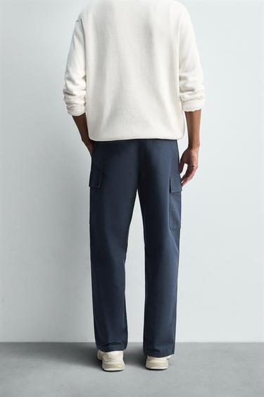 REGULAR FIT CARGO TROUSERS - Indigo by Zara - Image 2