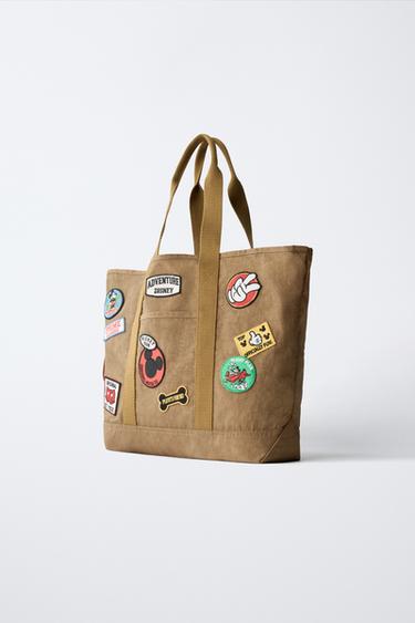 MICKEY MOUSE © DISNEY TOTE BAG - Brown by Zara - Image 1