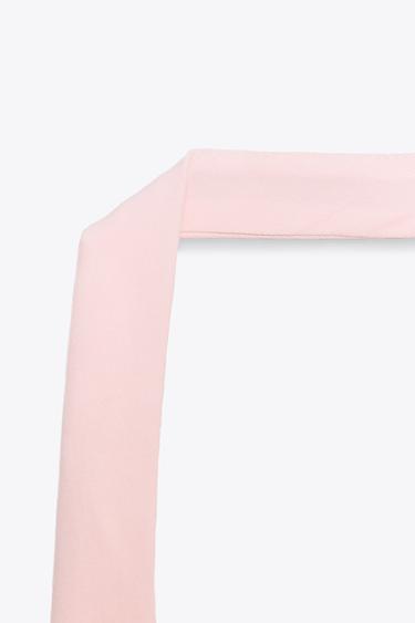 TOP HALTER LACETS - Rose clair de Zara - Image 5