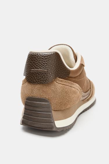 SOFT RUNNING SNEAKERS - Brown by Zara - Image 4