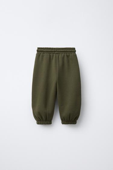 PANTALON JOGGER COULEUR BLOCK - Kaki de Zara - Image 1