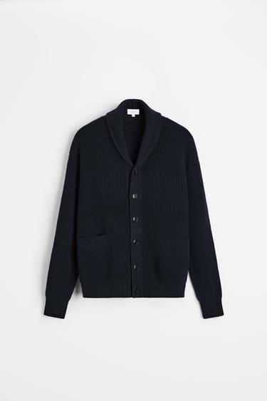 CÁRDIGAN ALGODÓN - CASHMERE - Marino oscuro de Zara