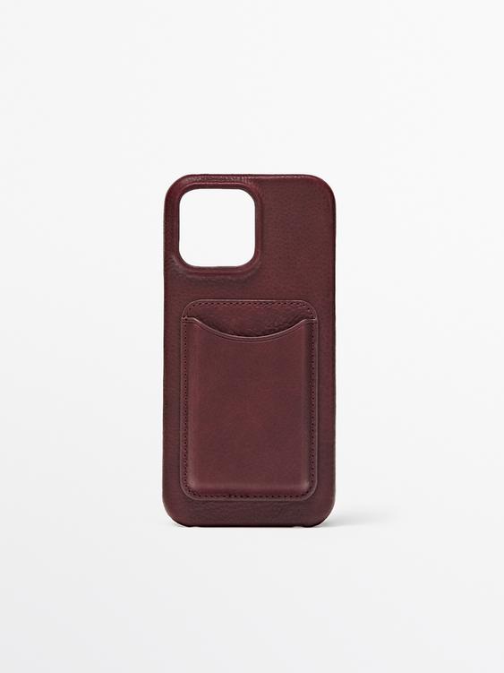 Nappa leather iPhone 16 Pro Max case