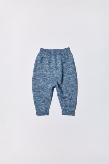 PANTALÓN SAROUEL CON LANA Y CASHMERE - Azul vigoré de Zara
