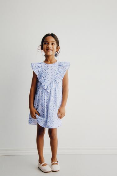 MONO CORTO BORDADOS - Azul de Zara