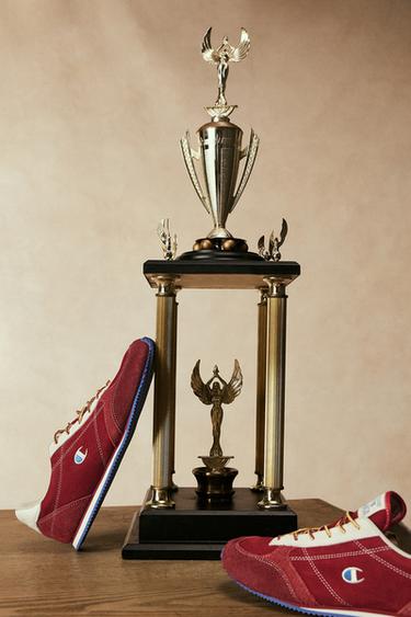 CHAMPION ® X ZARA LEATHER TRAINERS - Red by Zara