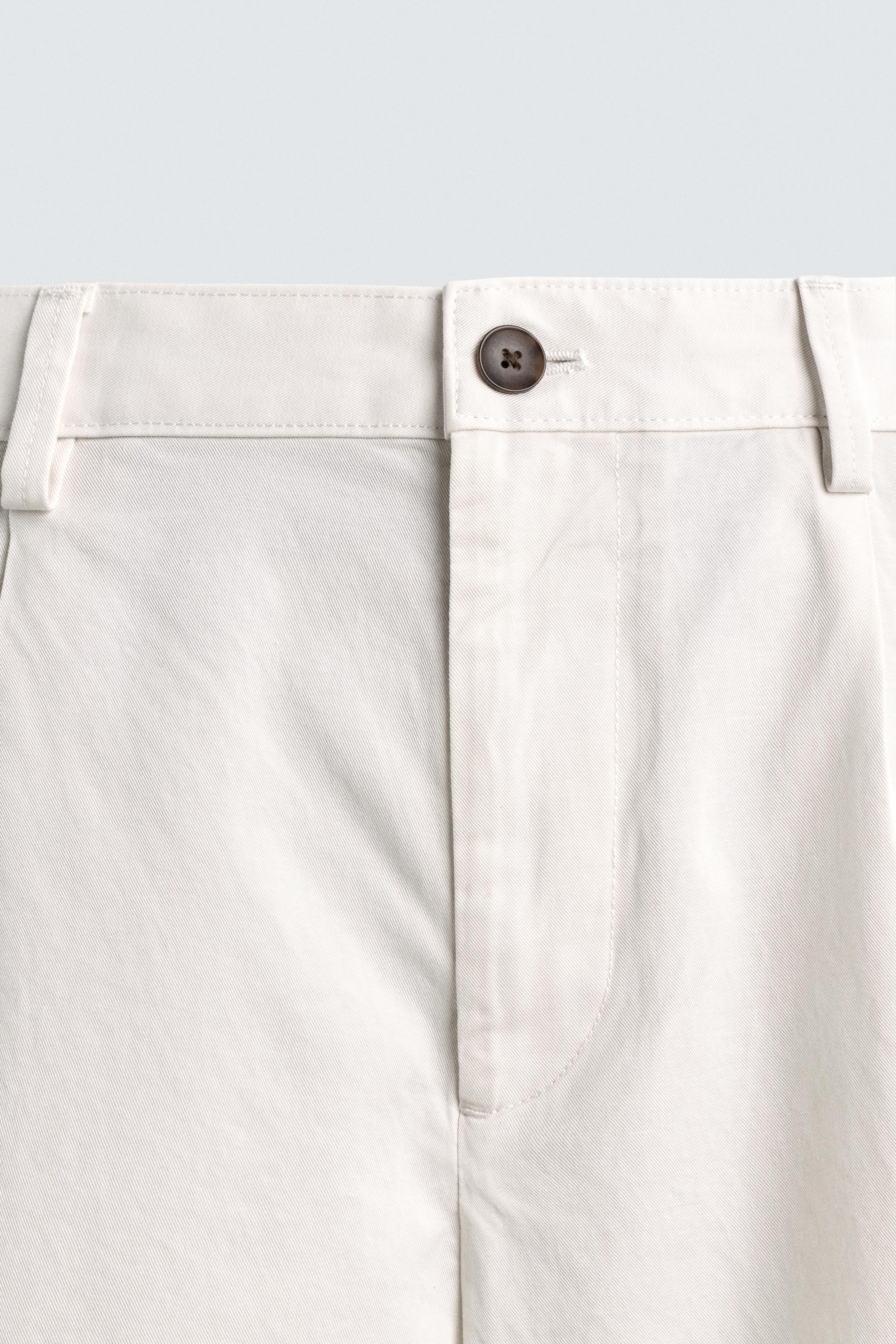 SHORT REGULAR FIT À PLIS