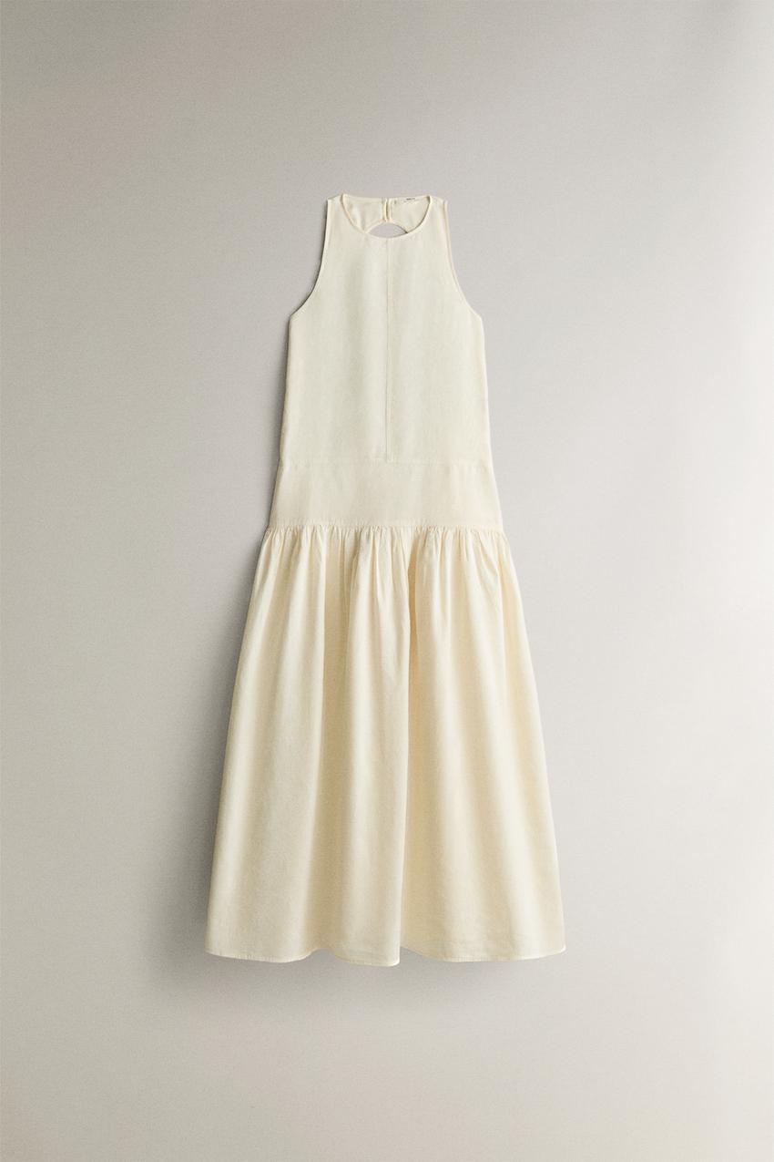 LONG BEACH DRESS - Ecru | ZARA United States