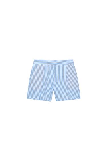 STRIPED BERMUDA SHORTS