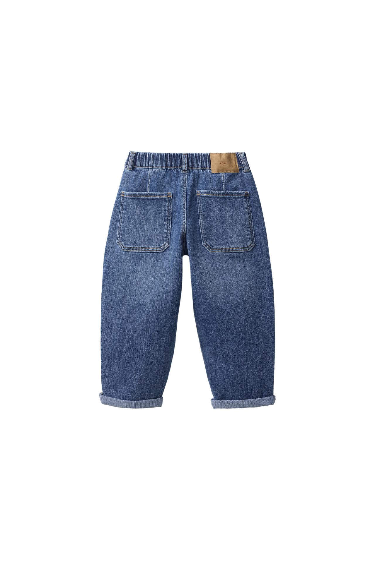 COMFORT BAGGY JEANS — Mid-blue