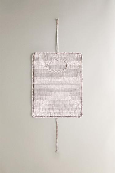 BABY WIPE HOLDER WITH STRIPES AND SQUARES - Oyster-white by Zara - Image 2