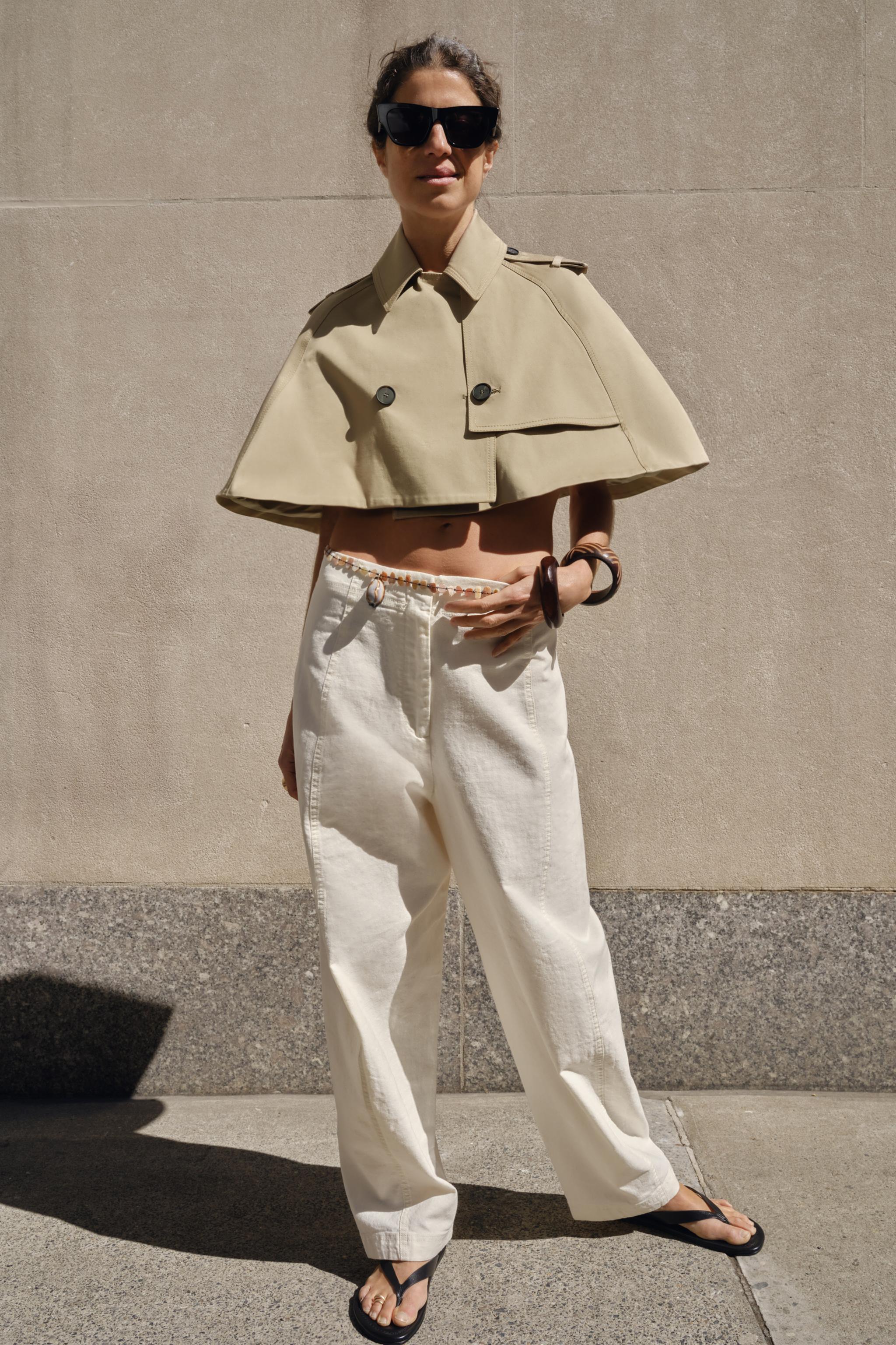 ZW COLLECTION LINEN BLEND PANTS