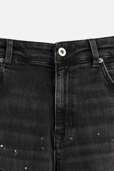 JEAN SKINNY DÉCHIRÉ - Charbon de Zara - Image 7