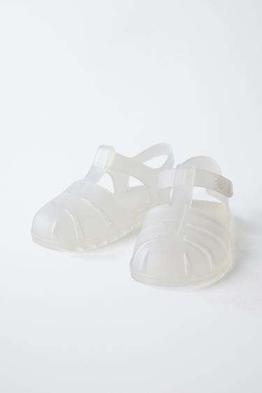 RUBBERISED CAGE SANDALS - Transparent by Zara - Image 2