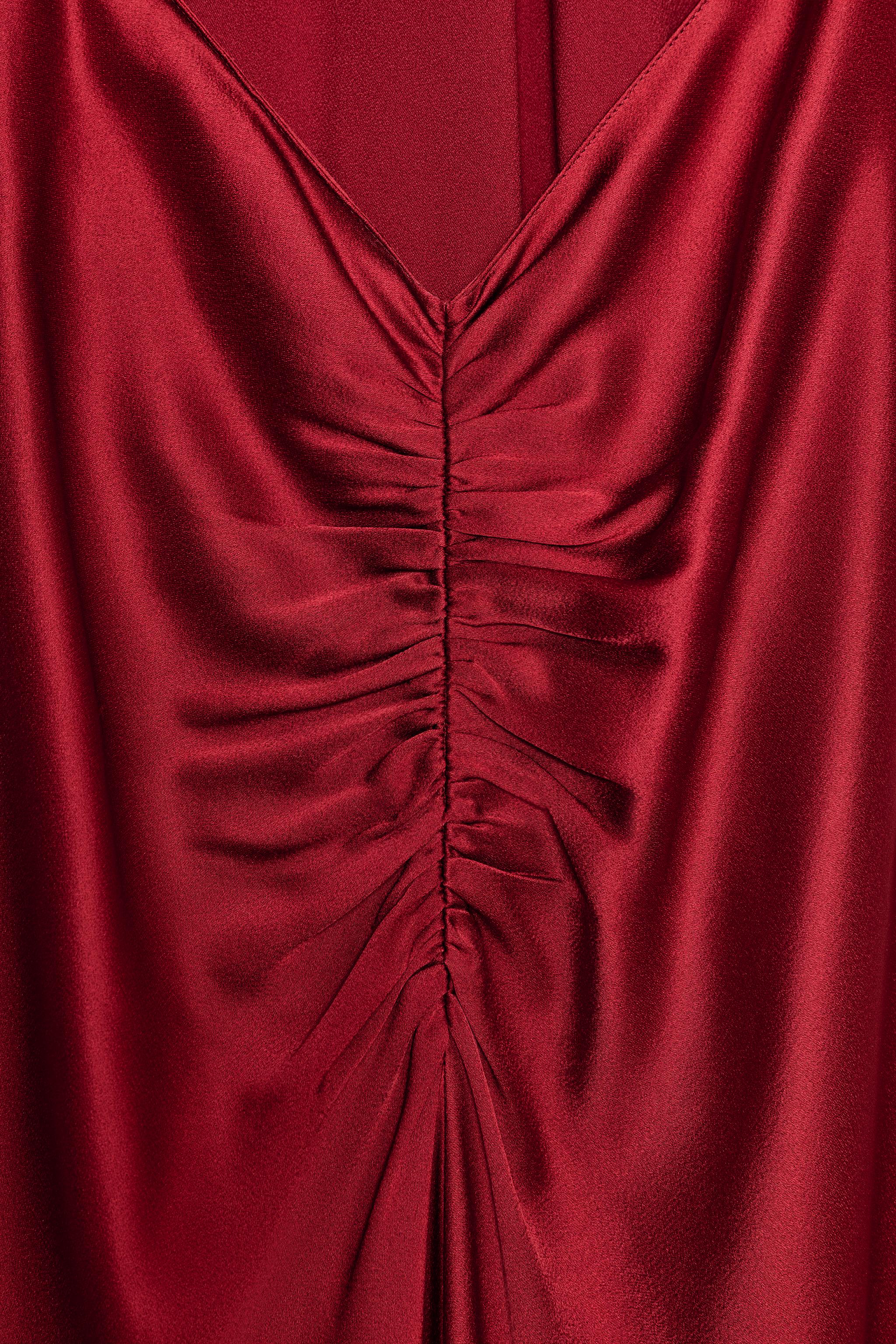 ZW COLLECTION SATIN EFFECT HALTER DRESS