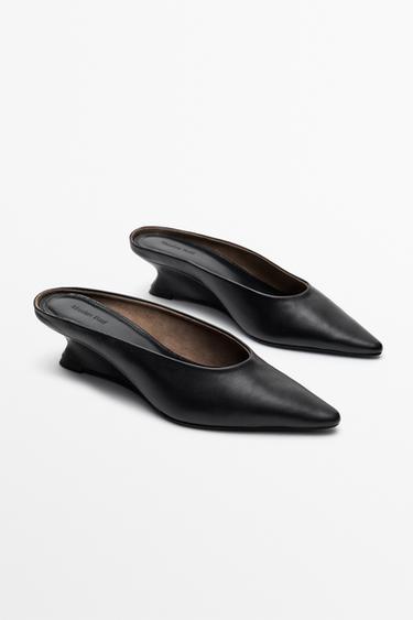 Wedge heel mule shoe — Black 2