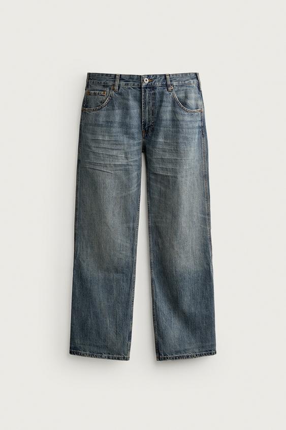 JEANS BOCA DE SINO FIT - Azul / Verde da Zara - Imagem 0