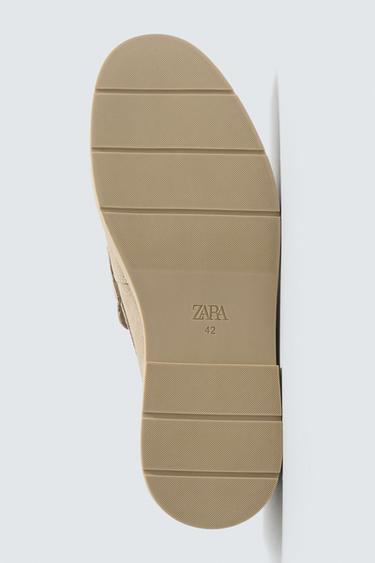 MOCASSINS EN CUIR CASUAL - Blanc écru de Zara - Image 6