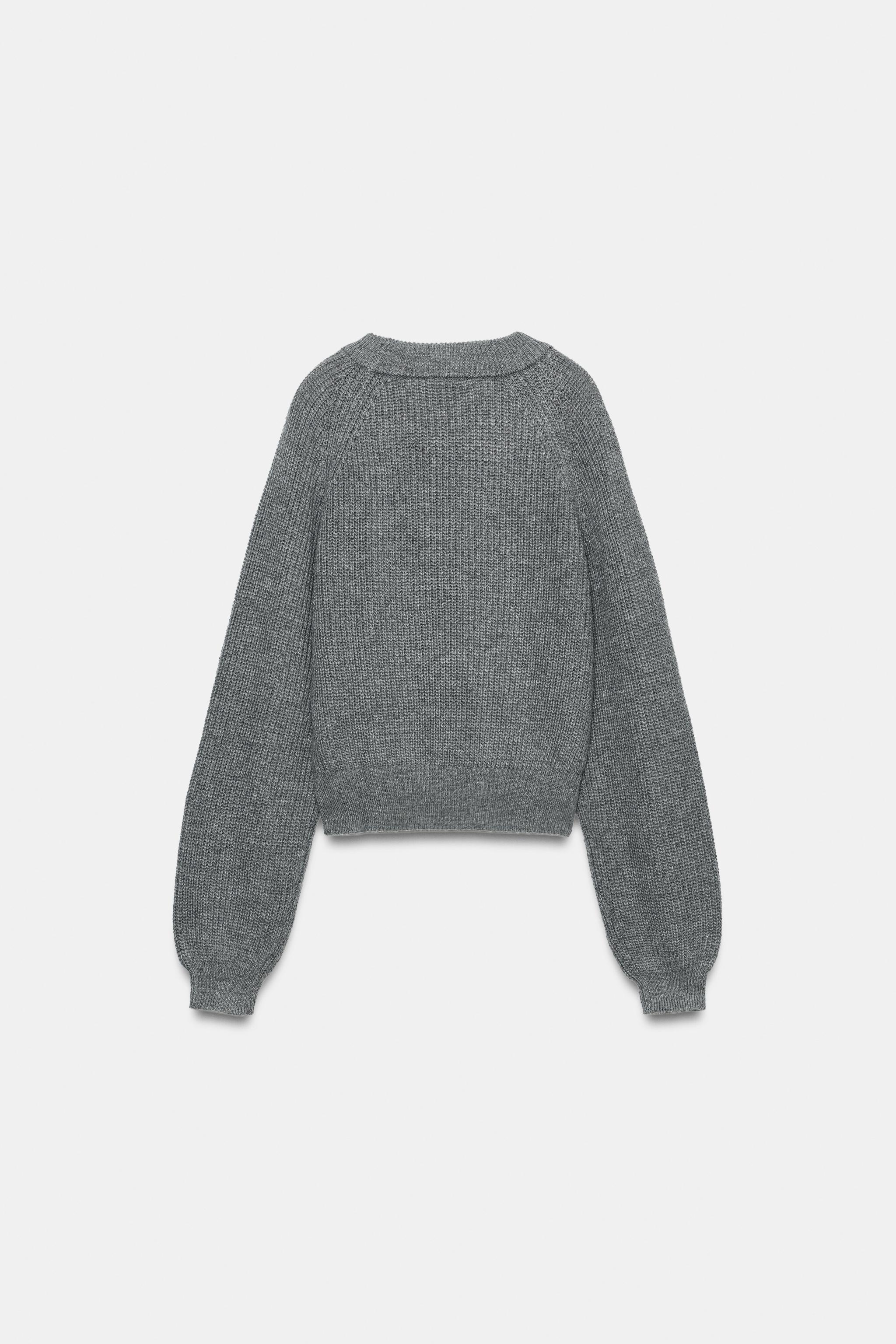 MOCK NECK KNIT SWEATER