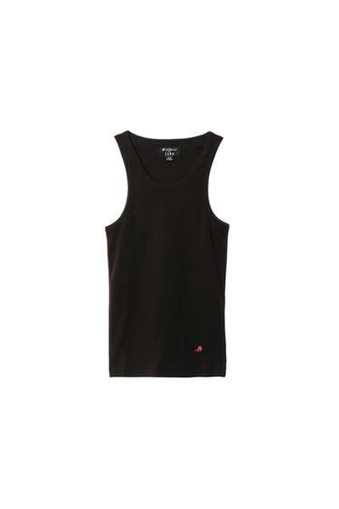 RIB TANK TOP WILLY CHAVARRIA X ZARA - Black by Zara