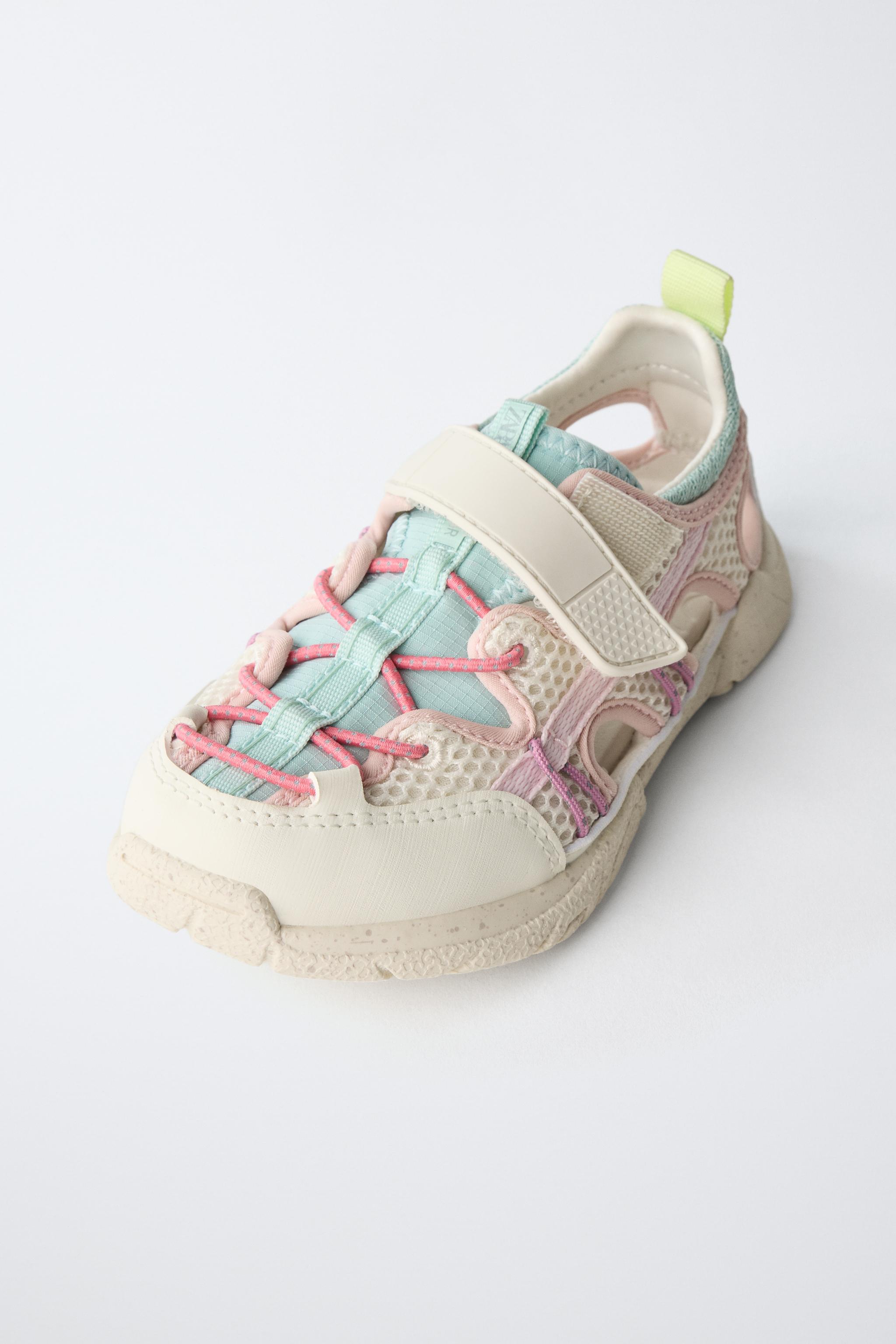 Детские кроссовки Zara BAREFOOT SNEAKERS WITH CUT-OUTS — фото 5